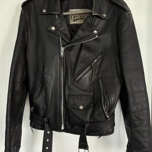 Open Road Brands Classic Black Leather Jacket